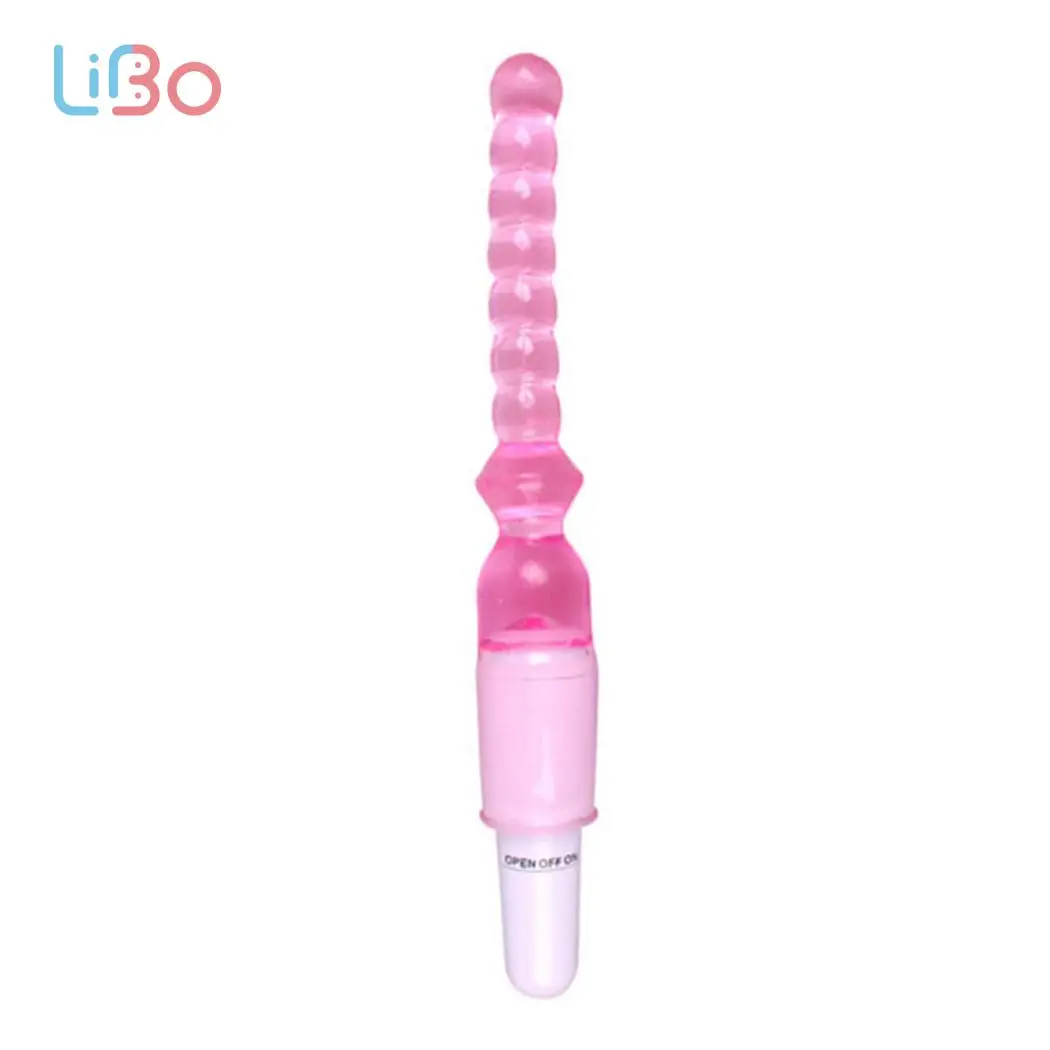 LI BO Jelly Vibrator Anal Plug Sex Toys Stick Powerful Beads Butt Plugs Vibrating for Men Adult |