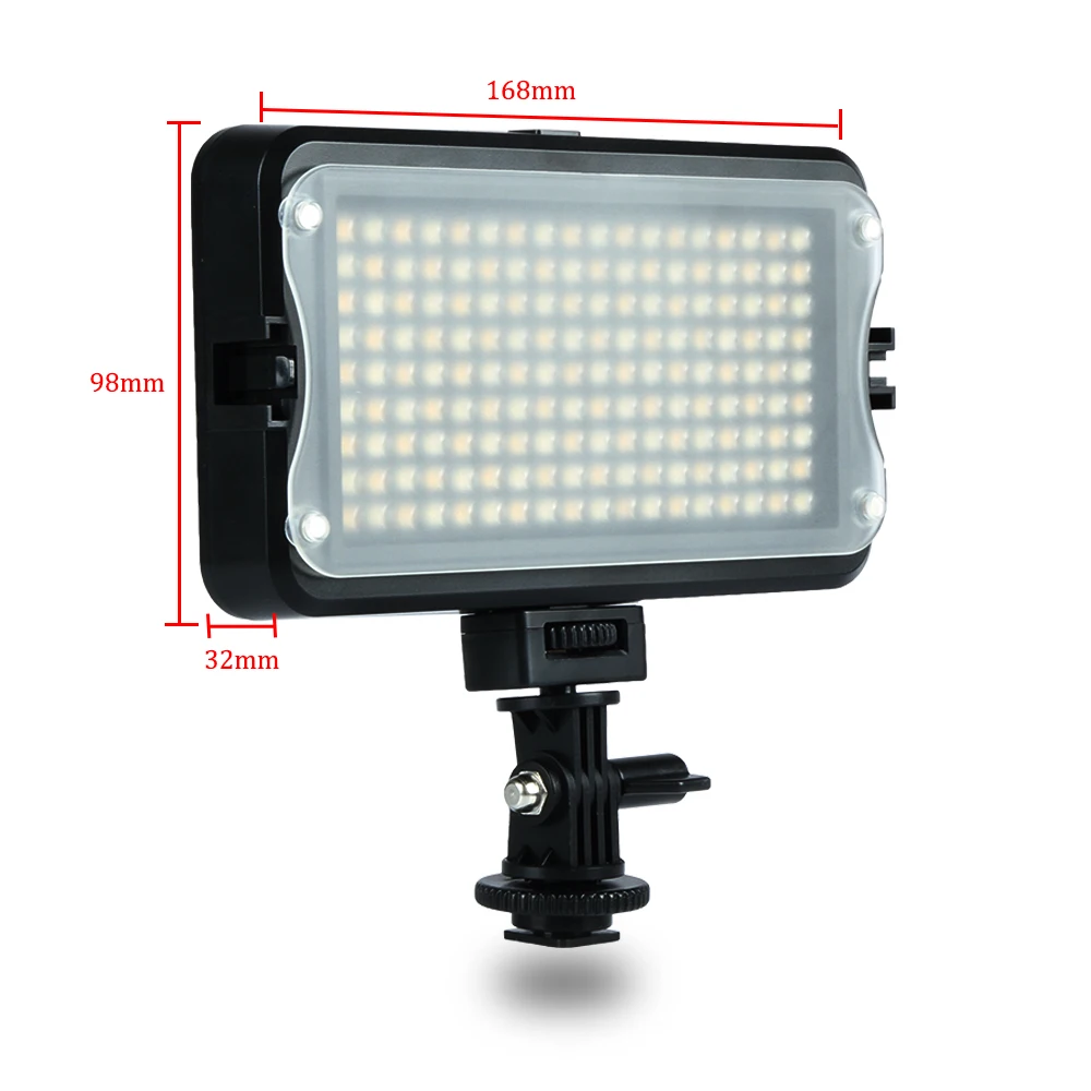 Viltrox VL-162T светодио дный светодиодный видео свет ЖК-панель 5600 К-3300 К Двухцветный затемнения для Canon Nikon sony DSLR фотографии видеокамеры