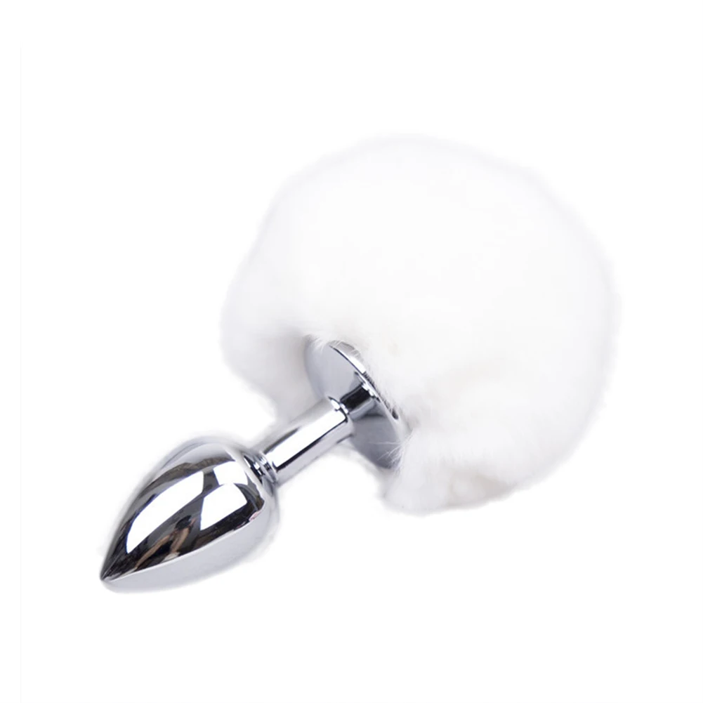 1 шт. Анальная пробка для мужчин и женщин плюшевые шарики из нержавеющей стали