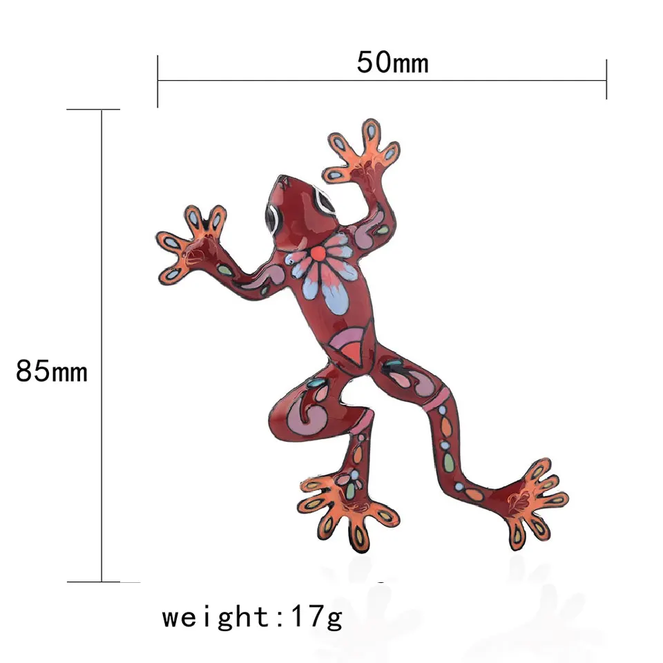 Эмалевые броши булавки для аксессуаров одежды Цветная брошь в форме лягушки из