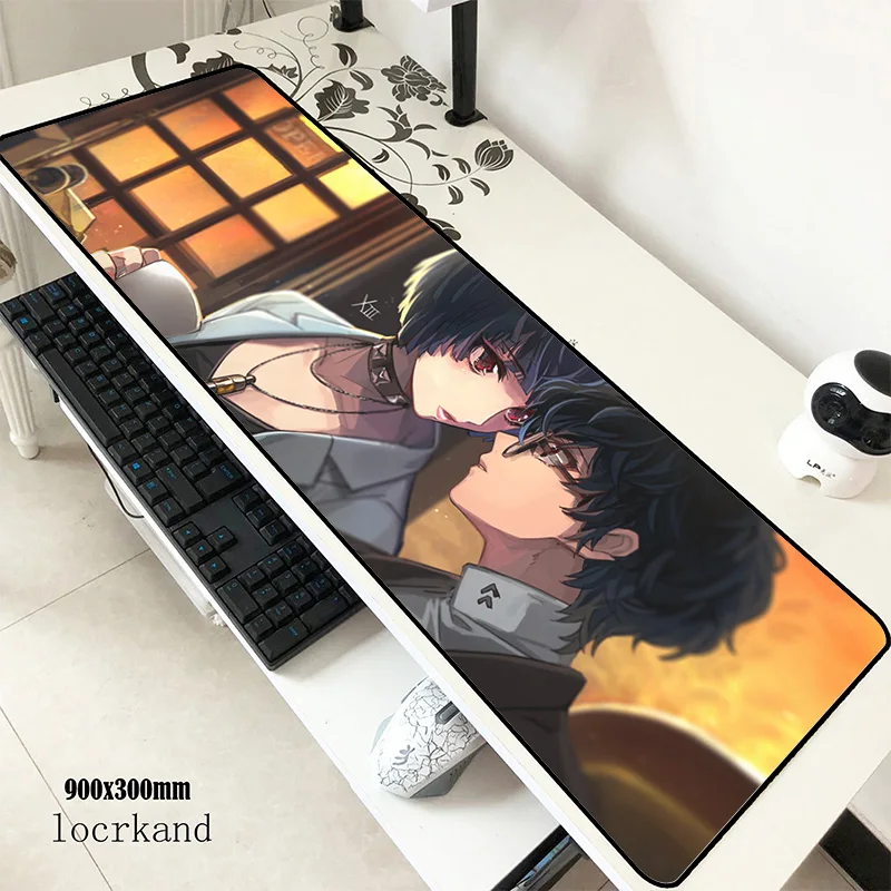 Persona 5 mats 900x300x3 мм игровой коврик для мыши с большой клавиатурой аниме ноутбук