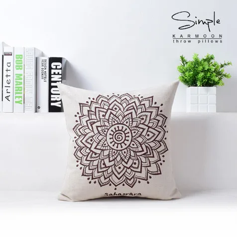 Чехол для подушки с мандалой домашний декор декоративные геометрическим