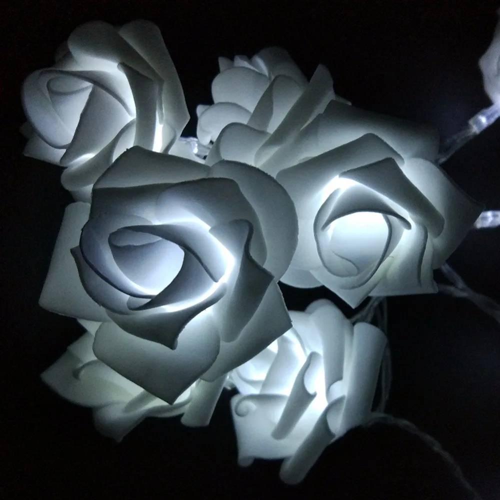 2017 День святого валентина Батареи Праздник Розы Света Шнура СИД Ferias Роза