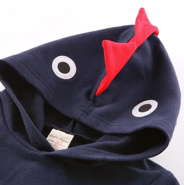 Свитер с объемным динозавром для мальчиков Новинка 2017 года Весенняя Детская