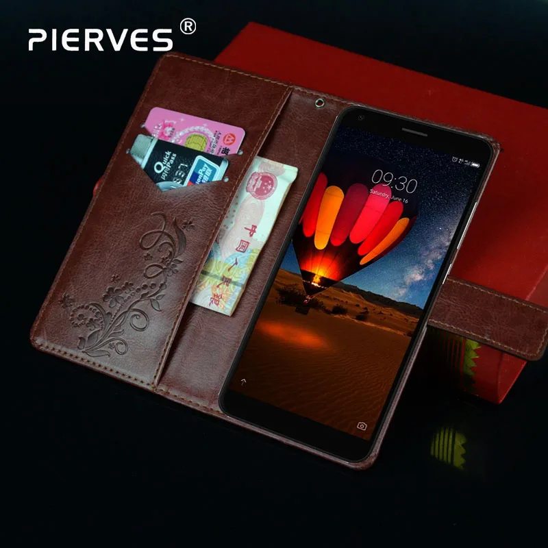 Pierves g0 Роскошные Флип кожаный бумажник крышки телефона чехол для ZTE лезвие V9 Vita|case