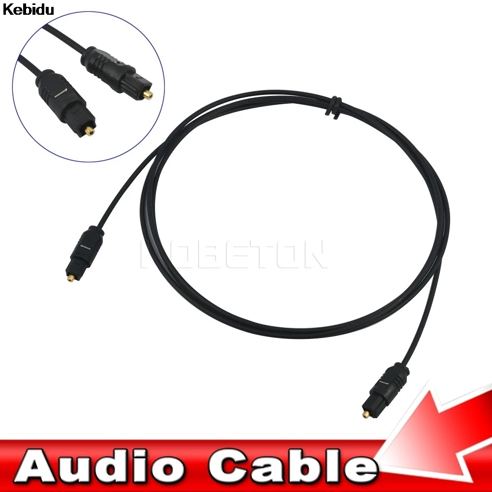 

Kebidu 2017 1M 3FT Digital Optical Optic Fiber Toslink Audio Cord OD2.2mm AV sound Cable Toslink Male to Male line Wholesale