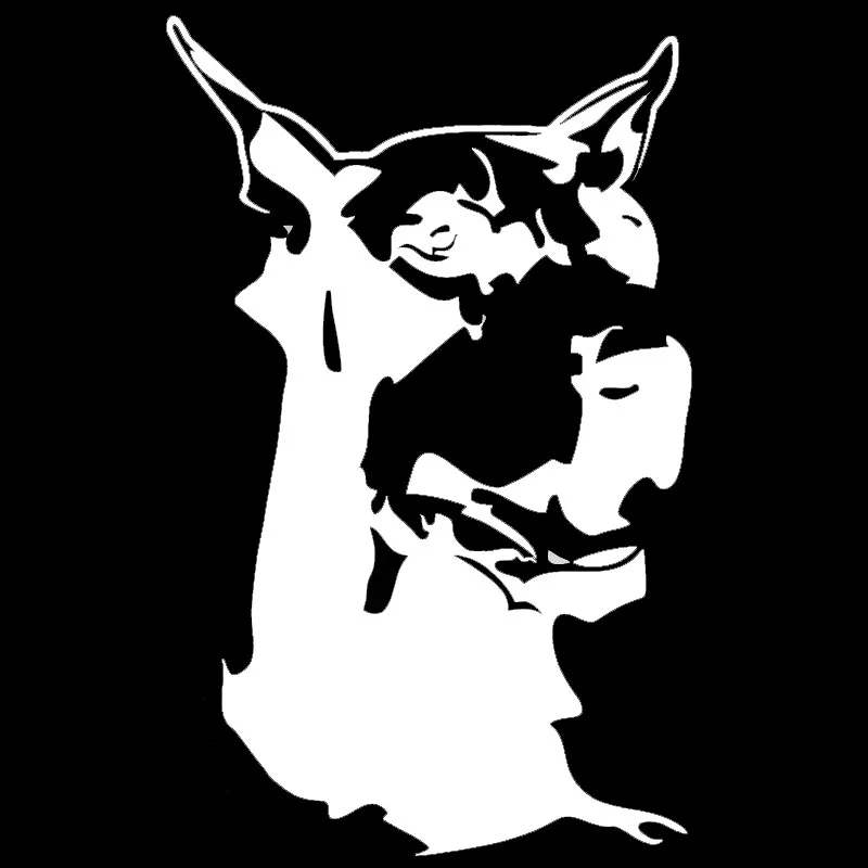9 2*14 7 см украшение автомобиля Doberman в виде животного наклейки на окна Классическая