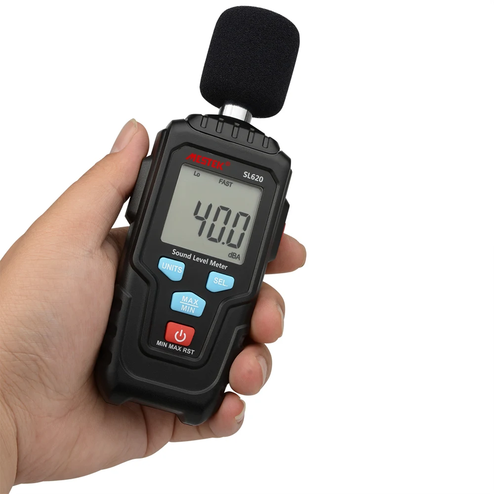 

MESTEK Sound Level Meter Decibel Logger Noise Audio Detector Digital Diagnostic-tool Microphone 30~135dB Fast/Slow Selection