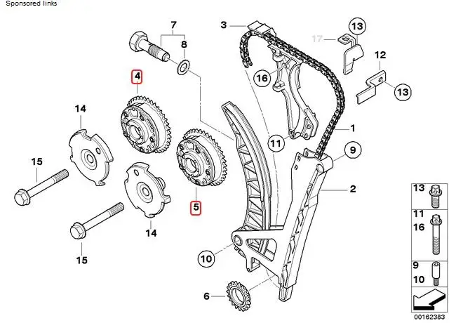 New 1 set Exhaust+Intake Camshaft Adjuster For BMW E46 E60N E81 E82 E83 E83N E84 118i 120i 320i 520i 11361707315 11367500032 | Автомобили