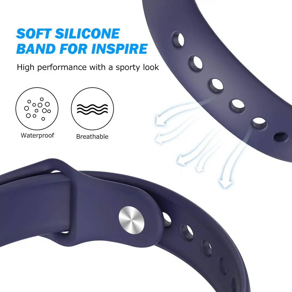 Силиконовый ремешок на запястье для Fitbit Inspire HR Смарт часы Новый спортивный ремень