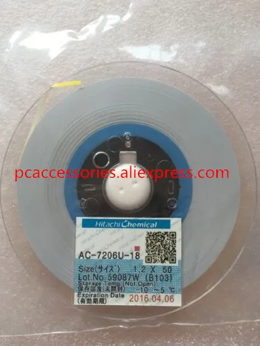 AC-7206u-18 W1.2mm L50m 1,2 мм* 50 м проводящая пленка ACF Анизотропная пленка клейкая лента для lcd ремонтирующая на FPC для печатной платы