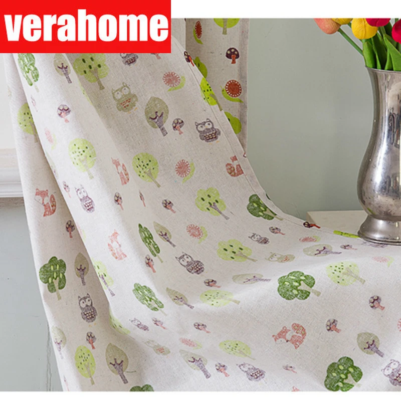 Скандинавские шторы с изображением совы для гостиной спальни занавески