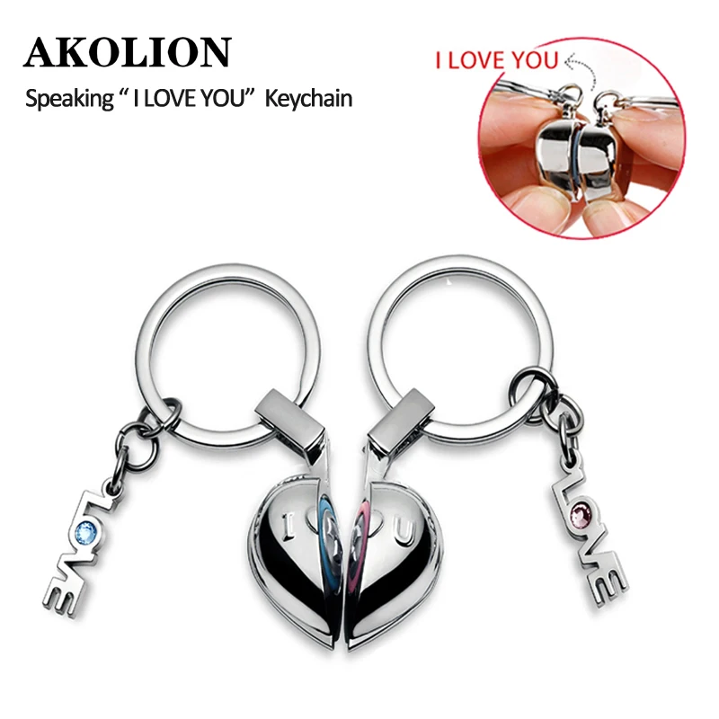 

Брелок для ключей «Я тебя люблю» Женский, креативный брелок в форме сердца для влюбленных пар, кольцо для ключей, новый подарок, безделушка