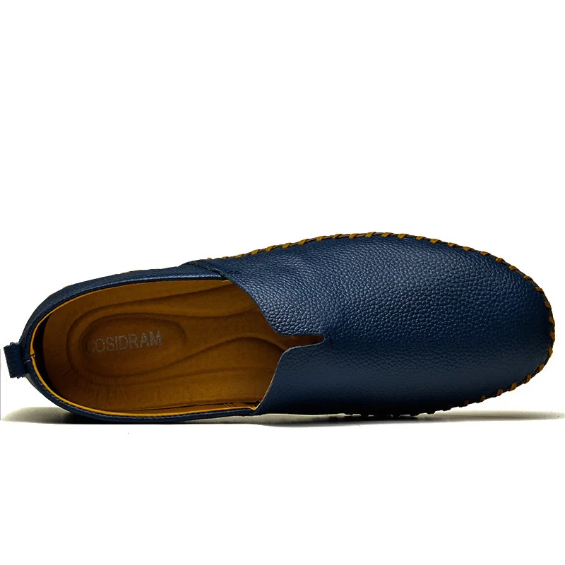 COSIDRAM/мужская повседневная обувь из натуральной кожи без застежки Новинка 2018 года