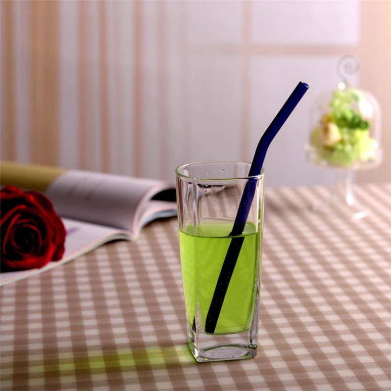 10 шт. стеклянная соломинка+ 2 чистящие щетки Pipet экологическое стекло для здоровья ребенка питьевые соломинки пипетки питьевые соломинки экологически чистые