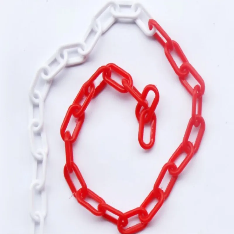 Пластиковая цепь пластиковая catena plastica cadena de plastica cadena plastica Красная белая желтая Черная 5 м/лот - Цвет: red   white
