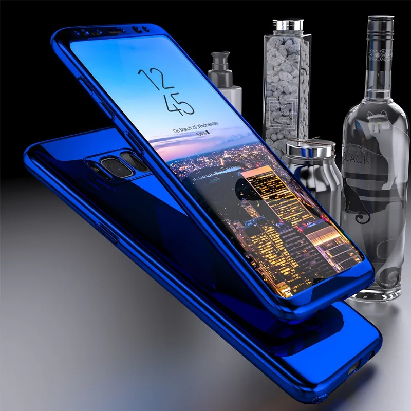Блестящее Зеркало чехол для samsung Galaxy S10 плюс S8 S9 полная защита тела Жесткий Note 8 9 S10E