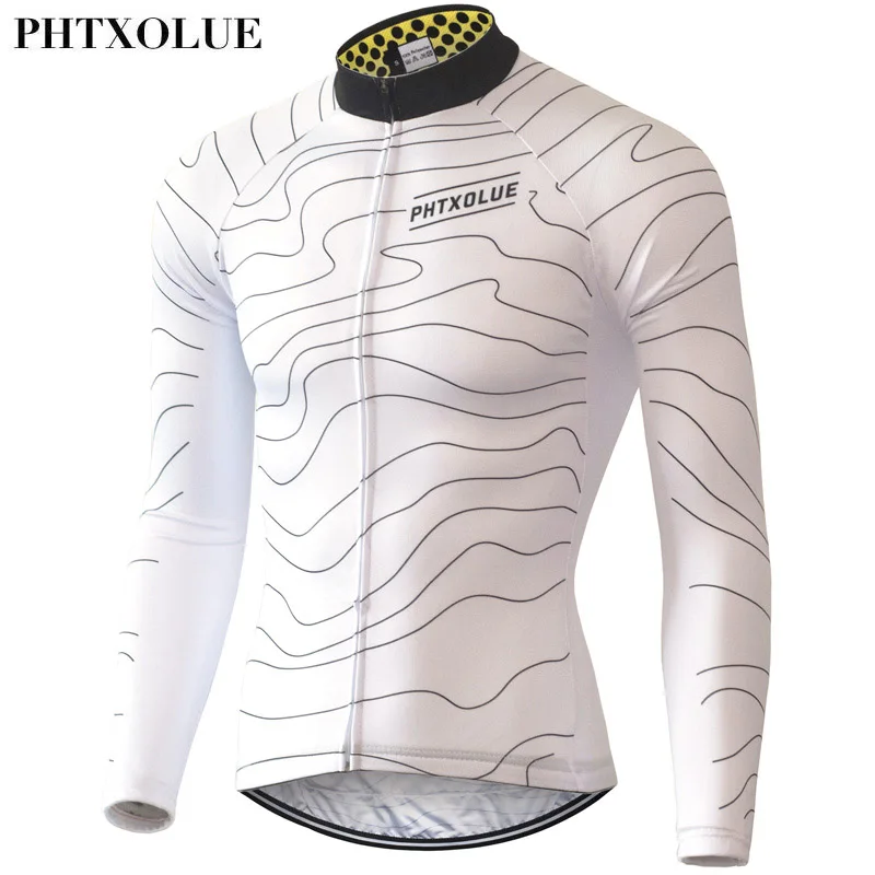 Phtxolue Зимняя Теплая Флисовая велосипедная футболка Pro Mtb с длинным рукавом Мужская