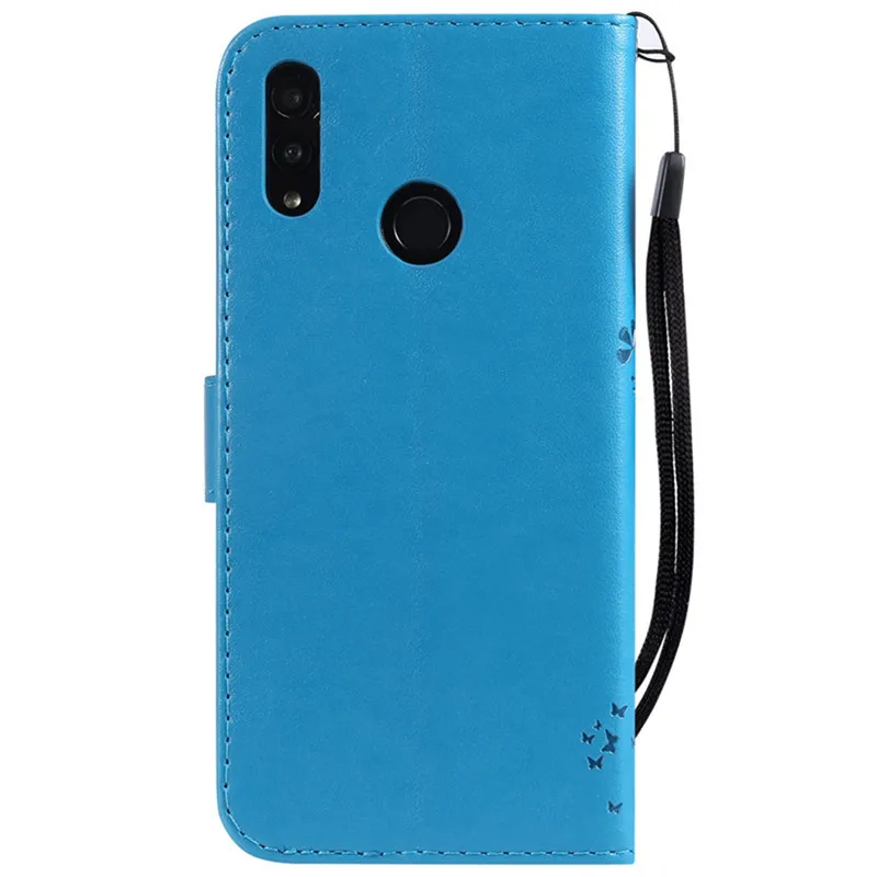 Кожаный чехол на СПС Fundas huawei Honor 10 lite чехол для Coque huawei Honor 9 lite чехол Бабочка Флип Бумажник телефон сумка оболочка