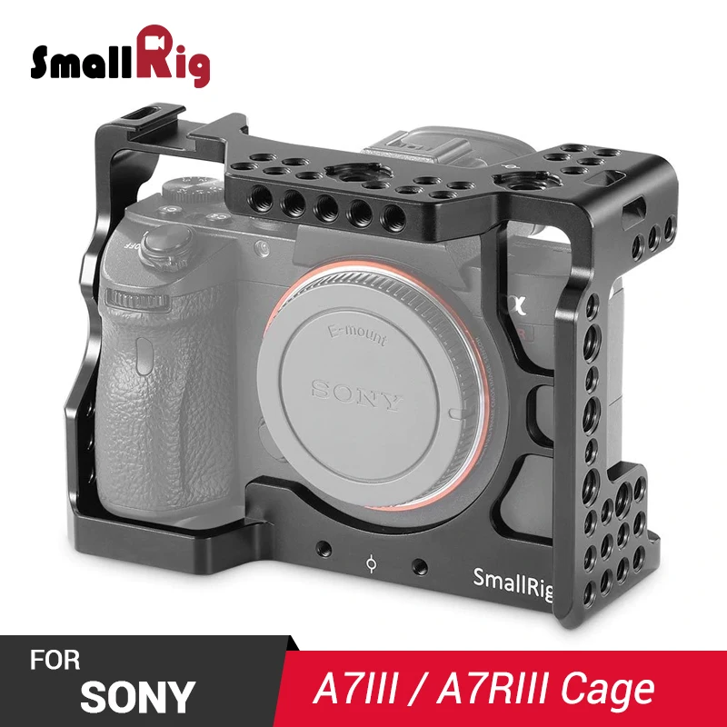 Клетка SmallRig A7 III для sony A7RIII/A7M3/A7III с отверстиями для определения местоположения Arri 1/4 3/8 резьбовые отверстия для DIY опций 2087