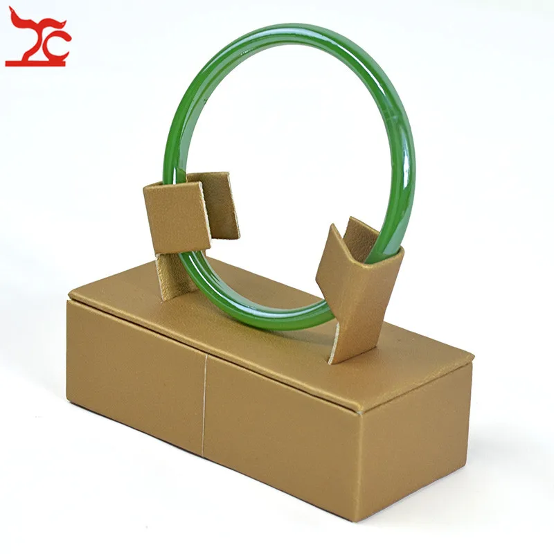 New Fashion Gold PU Jewelry Display Rack Adjustable Bangle Holder Jade Exhibition Organizer Stand | Украшения и аксессуары