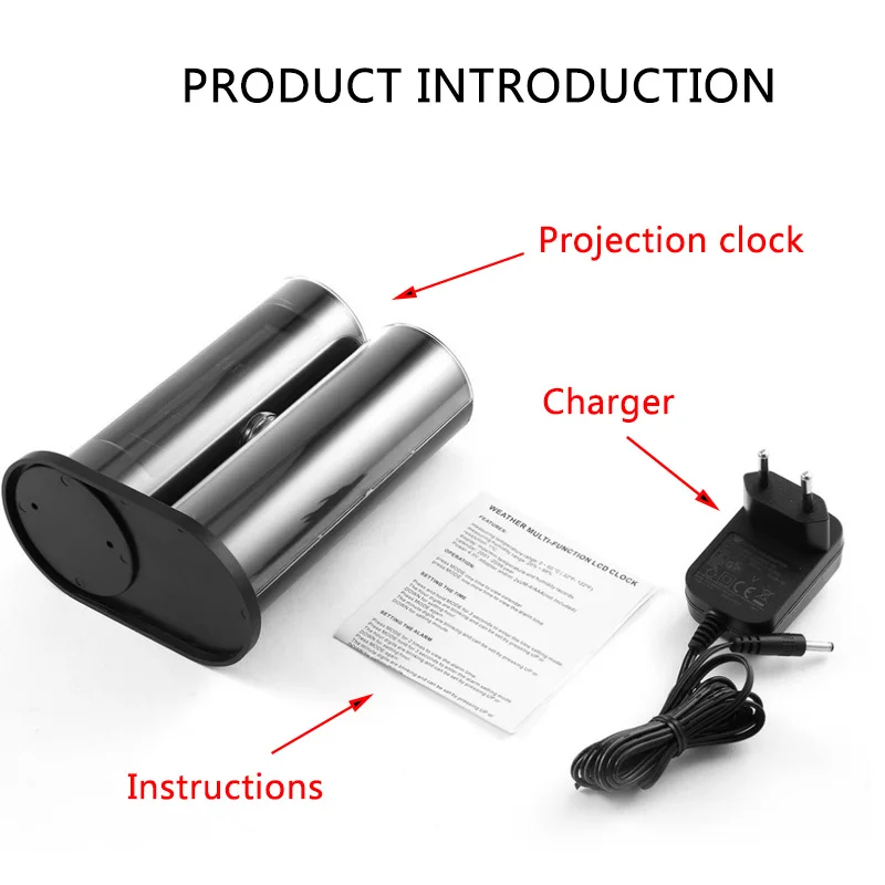 Часы Будильник с проекцией времени и поворотом на 360 градусов|Будильники| |