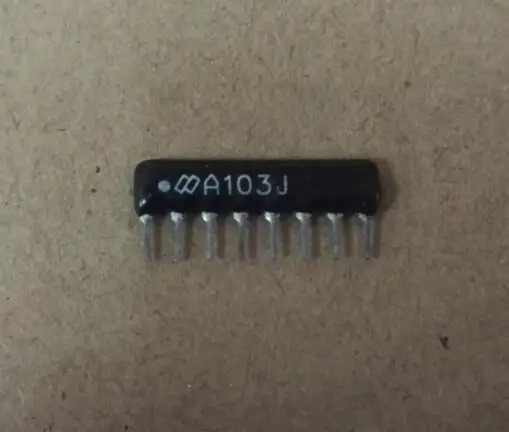 50 шт. A08-103 SIP-8 10 K Ohm 8 Commoned резистор сетевой массив 8 PIN 8 pins
