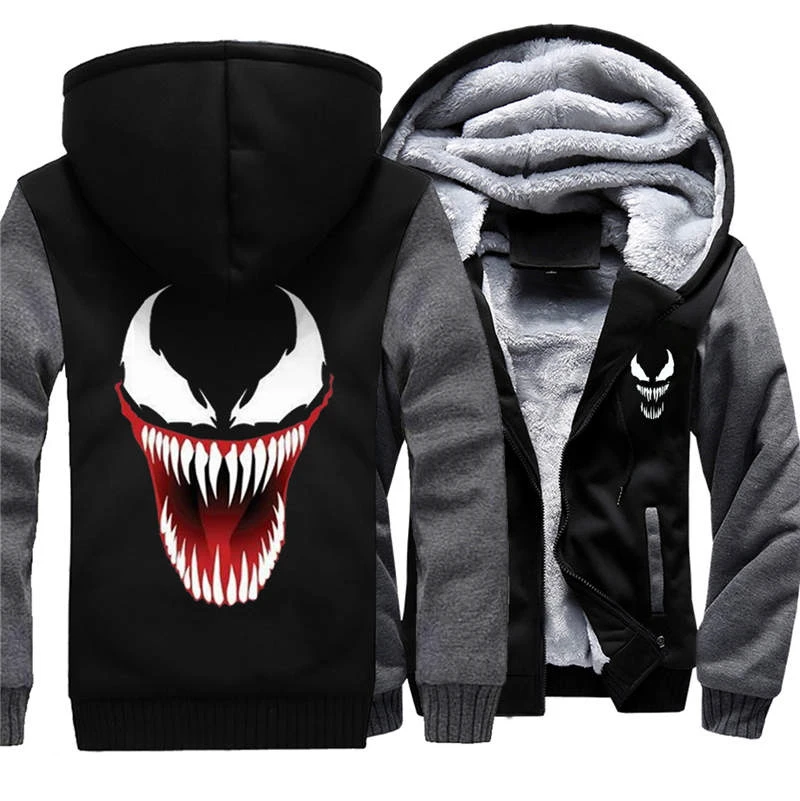 Прямая поставка осенне зимняя куртка Venom бейсбольная форма аниме Дрейк черный