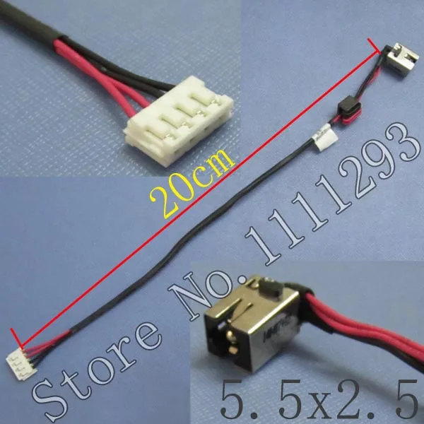 Разъем питания постоянного тока с кабелем для материнской платы Lenovo G580 QIWG6 P/N: