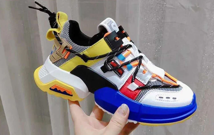 Autumn Fashion Kids Sport Sneakers Baby Girls Mesh Casual Sneakers Children Chunky Sneakers Boys Gray Brand Shoes Trainers