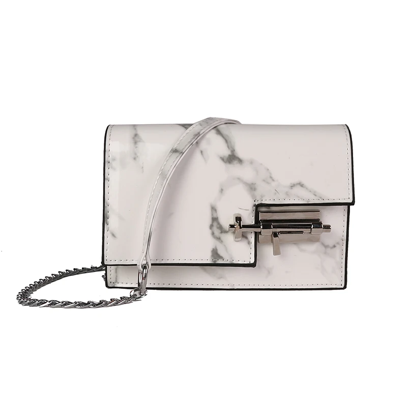 Популярная женская сумка через плечо модная из искусственной кожи с мраморным