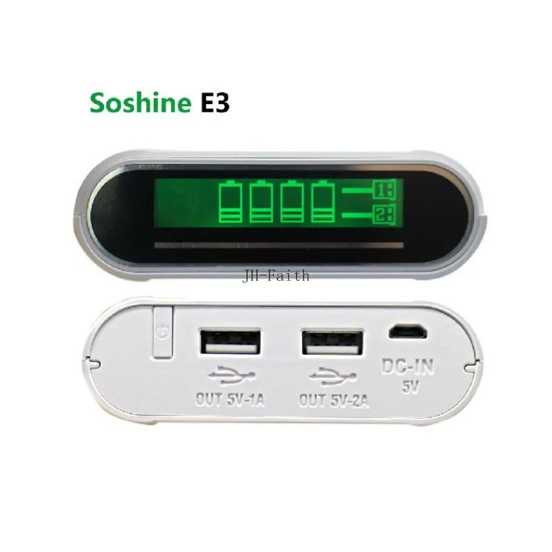 SoShine E3 4x18650 портативный внешний аккумулятор зарядное устройство для iPhone для samsung мобильный USB портативное освещение аксессуары