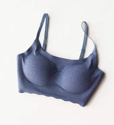 100 pcs Free Women Sexy Bandeau Strapless Seamless Ice Silk Padded Bralette Boob Tube Style Bra Sexy Bustier