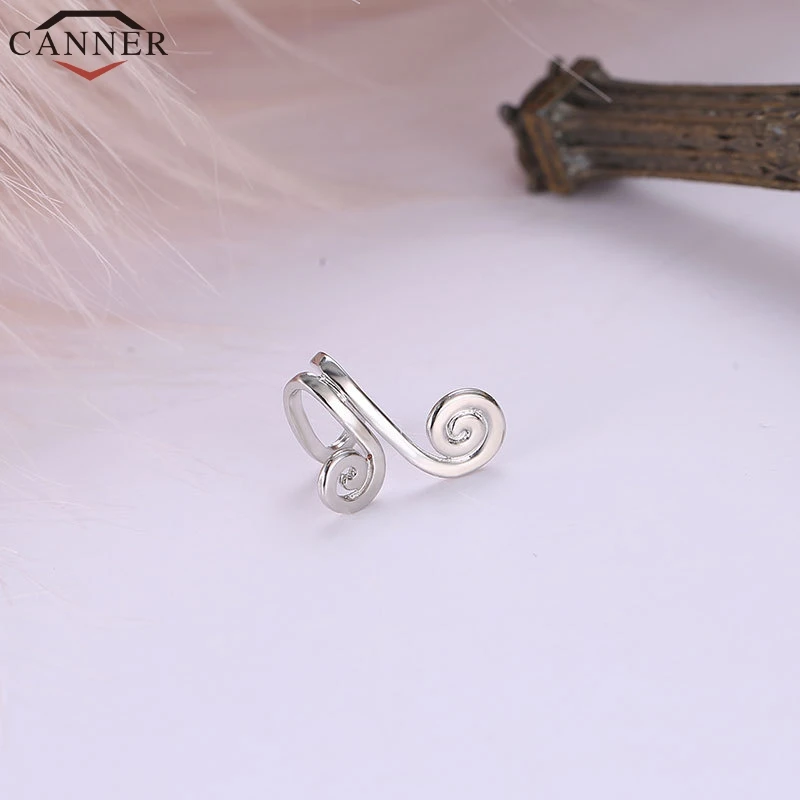 CANNER 1 шт. простые серьги-клипсы без пирсинга клипсы для ушей золотые манжеты