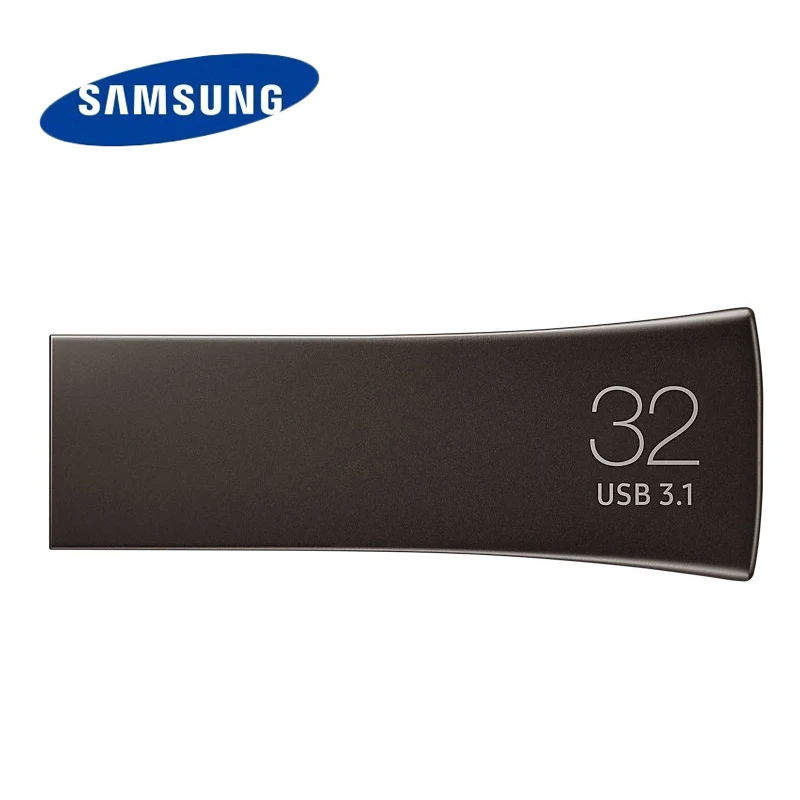 Металлический флеш накопитель SAMSUNG BAR PLUS USB 3 1 32 ГБ 64 128 256 0 до 300 МБ/с./с|USB