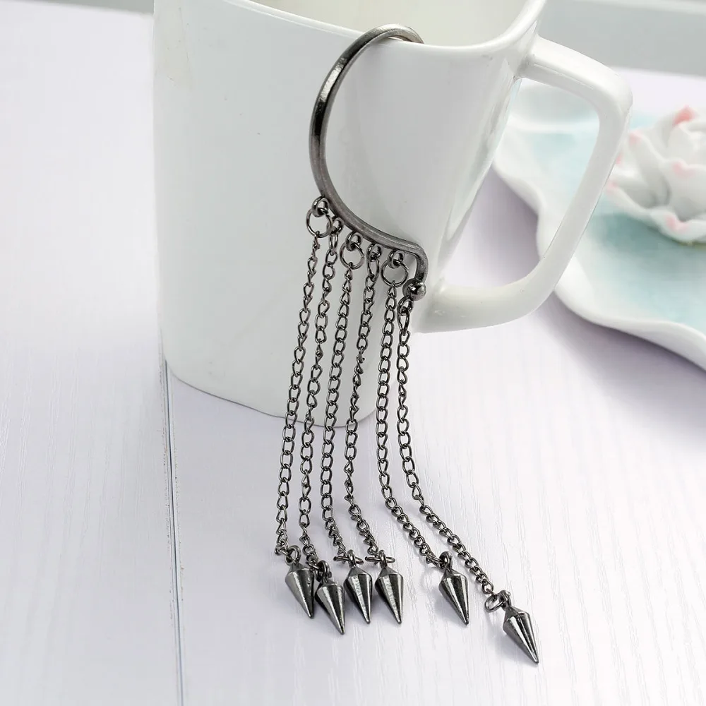 DoreenBeads новые модные серьги-каффы для левого уха заклепки 15 7 см (6 1/8 дюйма) x 3 2 (1 2/8 1
