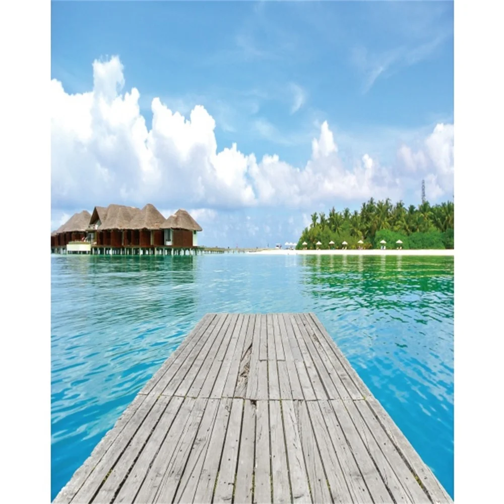

Laeacco Canvas Calligraphy Painting Seaside Landscape Picture Holiday Posters and Prints Wall Art Living Room Home Decoration