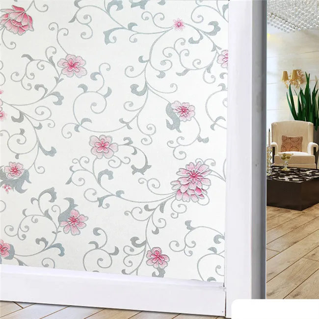 45X100cm 45X100 см, самоклеящаяся пленка на окно, пленка на стекло, наклейка для спальни, матовое стекло, пленка из фольги, водонепроницаемая, маслостойкая - Цвет: 45X100cm