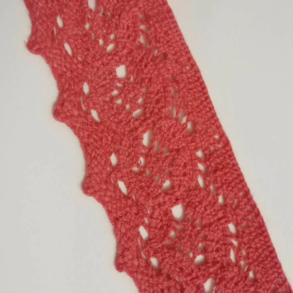 

5cm Width Crocheted Lace Cotton Diy Handmade Patchwork Crocheted Cotton Lace Ribbon 1yards Sewing lace Red