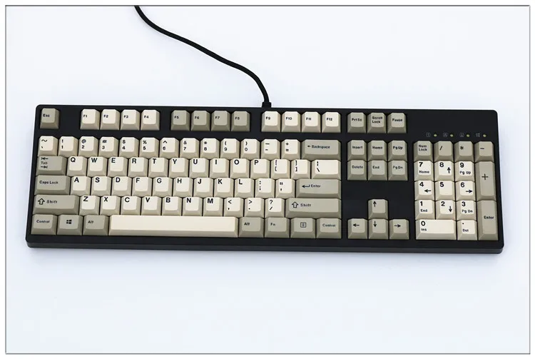 PBT ключ Шапки Doubleshot ANSI макет Ретро комбо Cherry MX Шапки для 87/104/108 MX Настенные переключатели Механическая игровая клавиатура