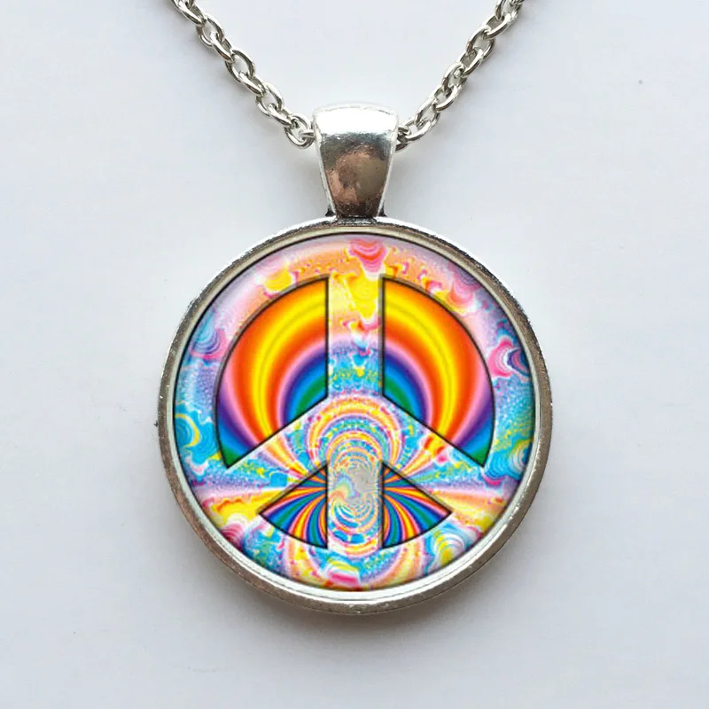 1 unids ожерелье Хиппи мир хиппи кулон ювелирные изделия кристалл подарок