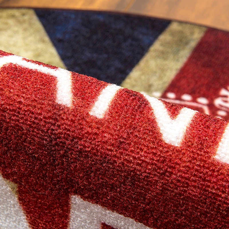 CIGI Home Round Mat Bedroom Bathing Room Living Kitchen Geometrical Pattern Anti Skid Floor Carpet Washable Door | Дом и сад