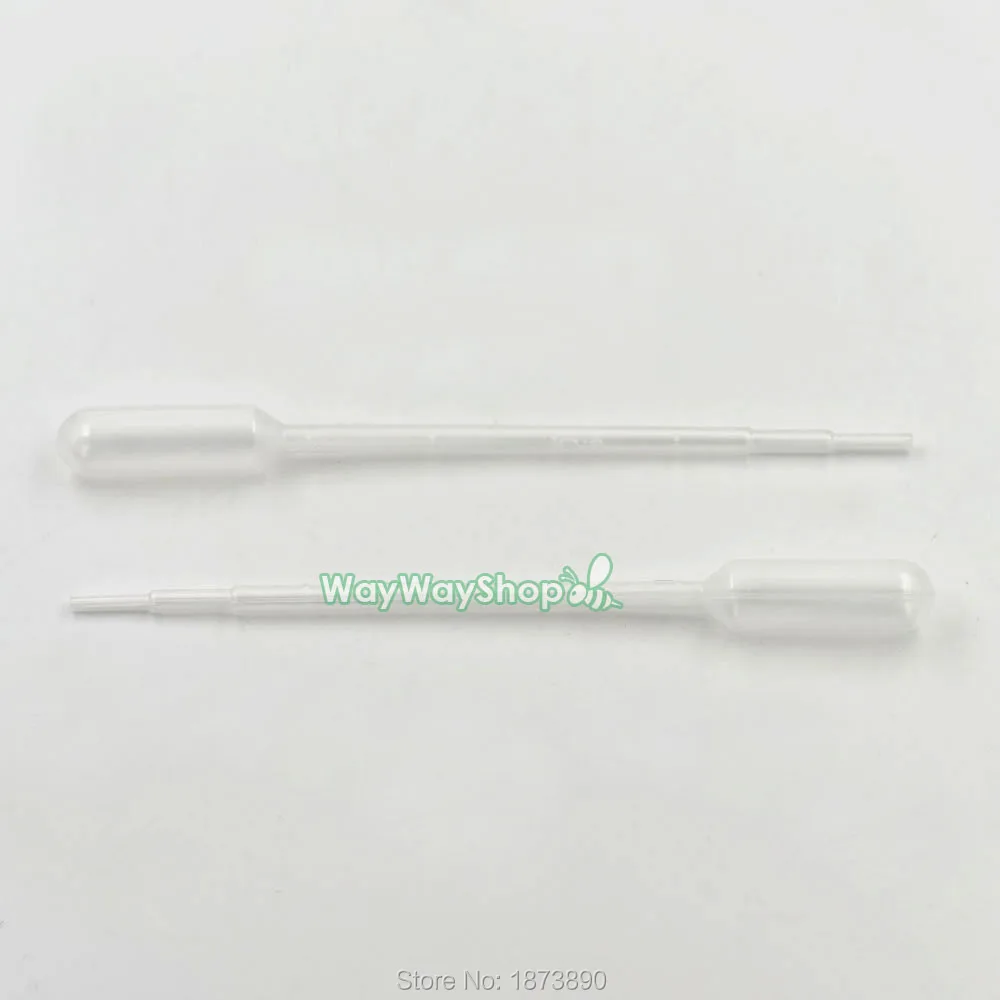 100 pcs 1ml 0.5ml Disposable Pasteur Pipettes Graduated Plastic Clear 137mm(5.4&quot) 114mm(4.49&quot) Choice | Дом и сад