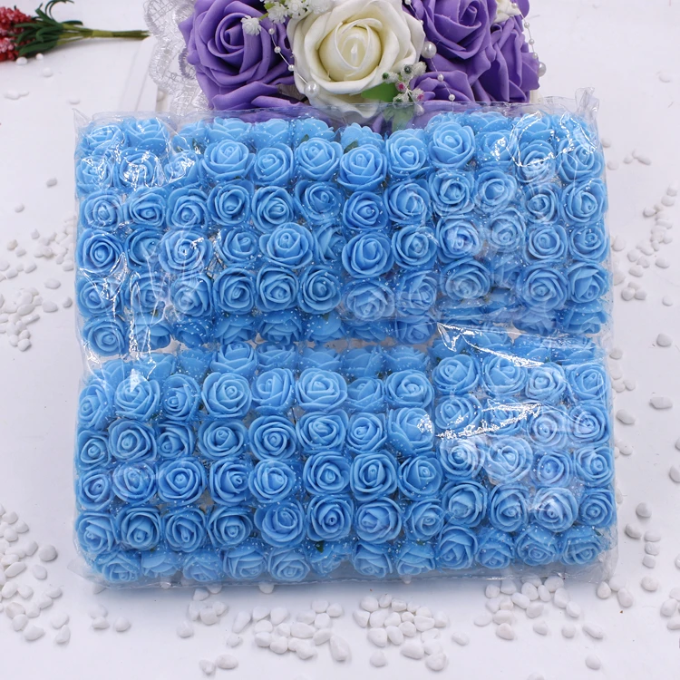 Лидер продаж 2 см Мини Искусственные поролоновые розы из полиэтилена корсажное