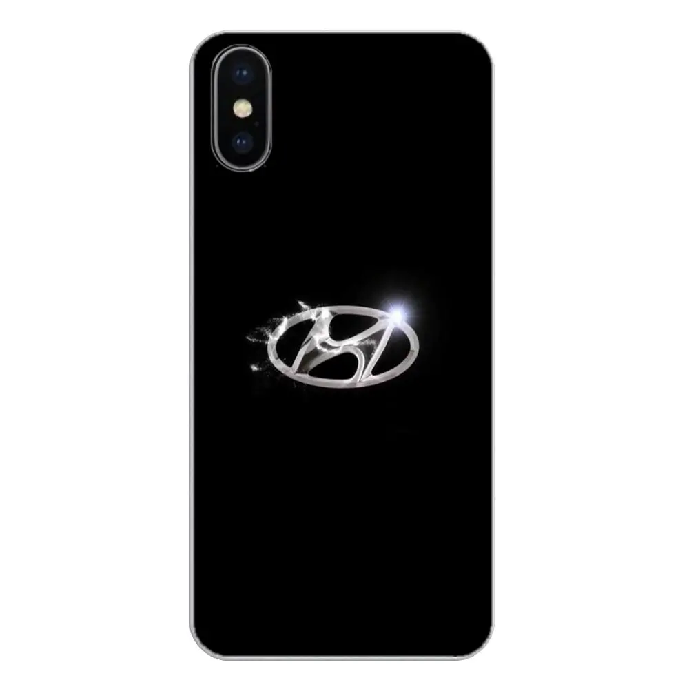 Силиконовый чехол для телефона Apple iPhone 4 4S 5 5S 5C SE 6 6S 7 8 X XR XS Plus MAX Hyundai с логотипом
