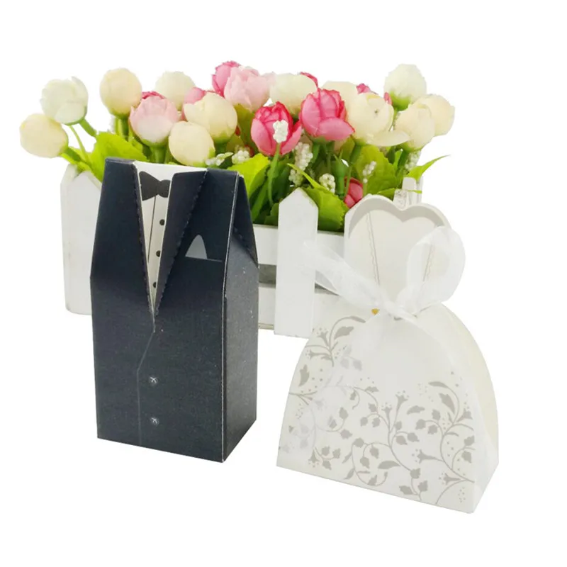 20pcs Wedding Candy Box Laser Cut Mini Kraft Gift Cardboard Carton Favor Packaging Decoration for Guests Boite Dragees | Дом и сад