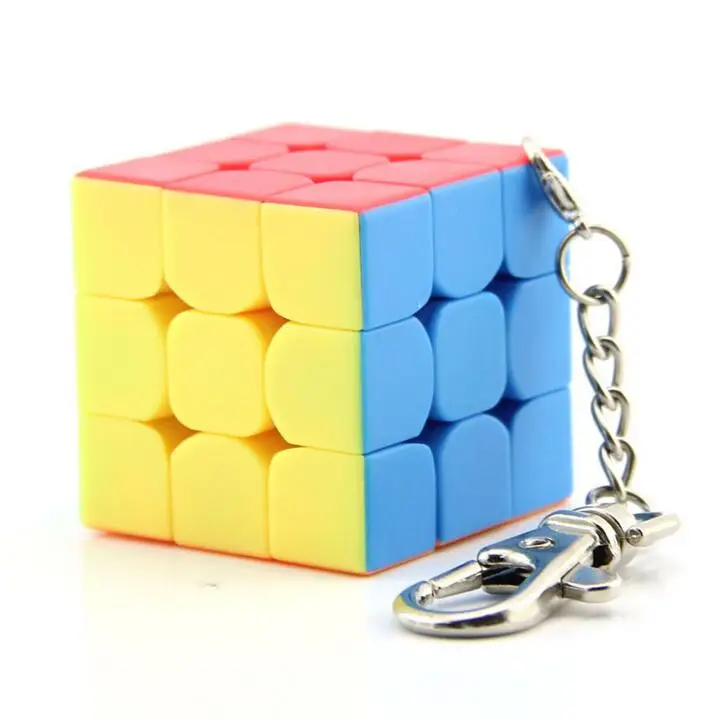 Cuberspeed MoYu Cubing классная мини 3x3x3 матовый прозрачный пазл брелок 3,0 см