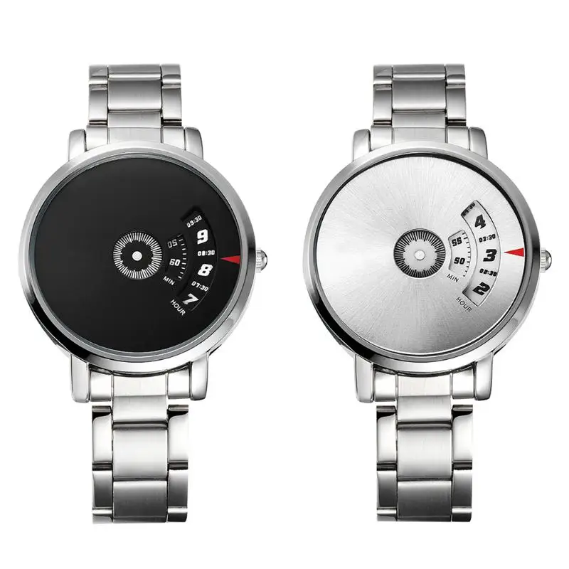 

Fashion couple watch Business Stainless Steel Strap Quartz Watch Men Waterproof Personality Wristwatch Clock Relogio Masculino