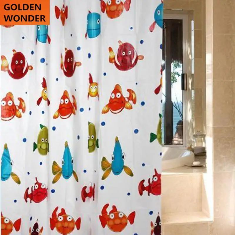 Занавески для душа Товары ванной занавески из полиэфирной ткани домашний декор