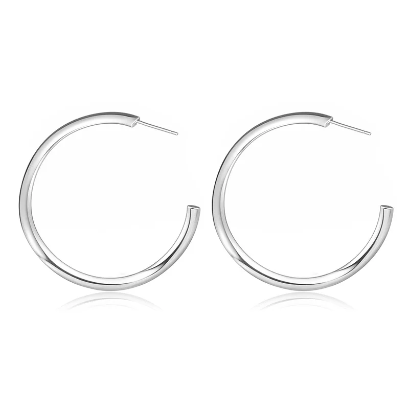 Женские серьги-кольца из металлического сплава N50 | Украшения и аксессуары